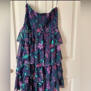 American Eagle Outfitters Ruffle Dress, NEW! Color: Blue, Size L